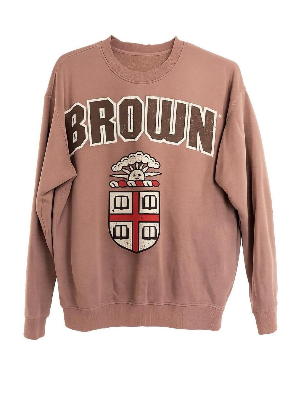 Brown Sweatshirt TRDMRK Size Small Unisex College University Pullover Crewneck